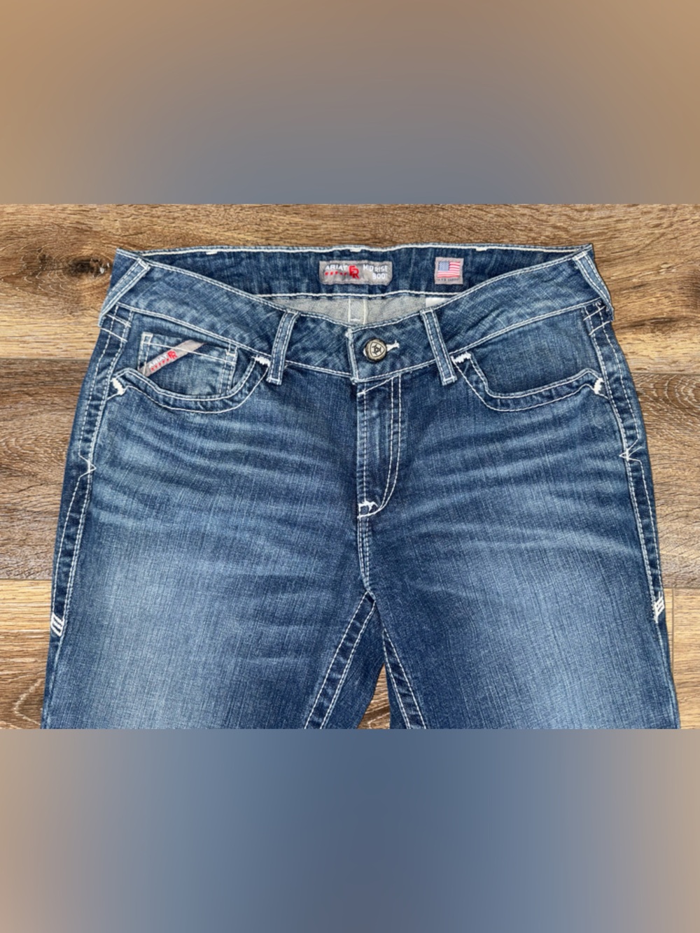NWOT🔥ARIAT Women's Mid Rise Flame Resistant Boot Cut Jeans Size 31R - Picture 3 of 13